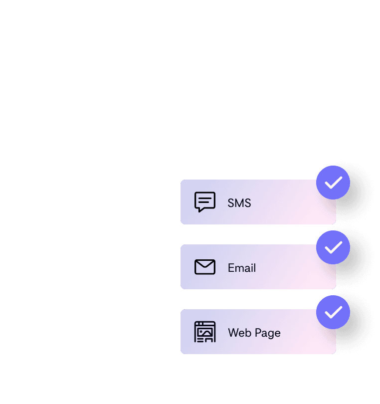 Layer 3 of illustration showing cross channel communication